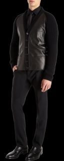 Jil Sander Leather Plated Cardigan 