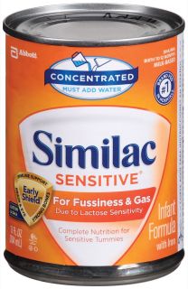 Similac Sensitive for Fussiness & Gas Concentrate   13 oz   12 pk