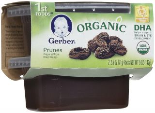 Gerber Organic 1st Foods Prunes   8 pk   