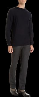 Lanvin Contrast Crewneck Sweater 