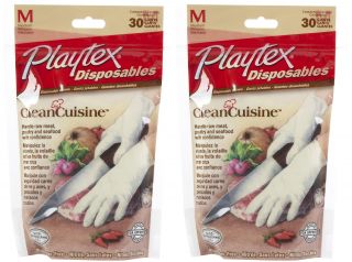 Playtex CleanCuisine Disposables Food Prep Gloves, 30 ct, Medium 2 