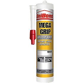 UniBond Megagrip Solvent Free Grab Adhesive White 310ml  Screwfix