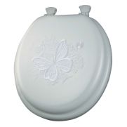 Mayfair® Designer Embroidered Butterfy Soft Toilet Seat (1386EC 000 