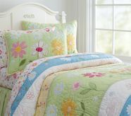 Daisy Garden Quilted Bedding  Pottery Barn Kids