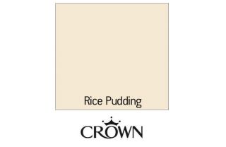 Crown Kitchen & Bathroom Matt Paint   Rice Pudding   2.5L from 