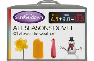 Slumberdown All Seasons Duvet   Double. from Homebase.co.uk 