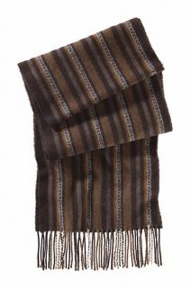 Striped scarf made of pure wool Naulu by BOSS Orange