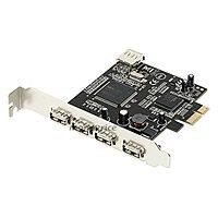 Product Image for PCI Express USB 2.0 Controller Card 5x ports, NEC 