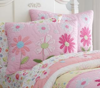 Daisy Garden Quilted Bedding  Pottery Barn Kids