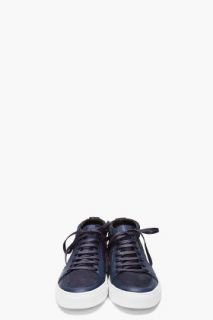 Yves Saint Laurent Navy Mid Malibu Sneakers for men  