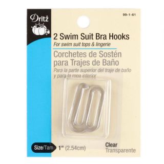 Dritz Swim Suit Bra Hook Clear 1 , 2/PK   Discount Designer Fabric 
