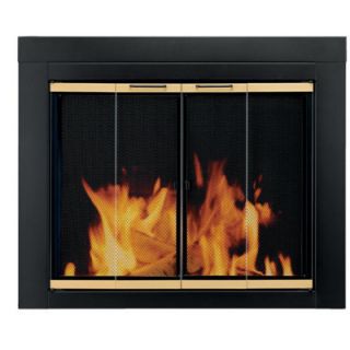 Pleasant Hearth Arrington Large Bifold Style Glass Door Fire Screen 