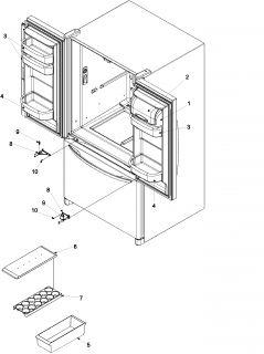 KENMORE ELITE Kenmore refrigerator Refrigerator shelving Parts  Model 