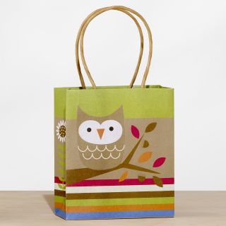 Kraft Owl Small Gift Bag  World Market