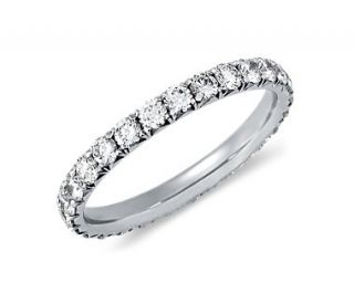 Pavé Diamond Eternity Ring in Platinum  Blue Nile