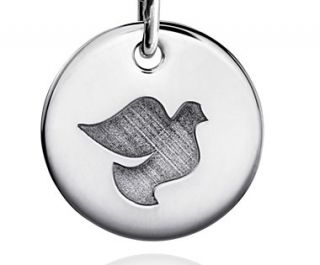 Mini Dove Symbol Pendant in Sterling Silver  Blue Nile