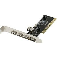 Product Image for VIA 5 PORT USB 2.0 PCI CARD KIT (4 external ports 
