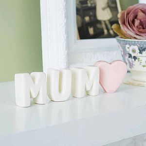 Free Standing Ceramic Letters   shop by recipient