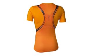 MaximumOrange   TrainTone Short Sleeve Shirt   Reebok 