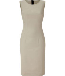 Dolce & Gabbana Beige Cotton Blend Sheath Dress  Damen  Kleider 