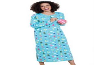 Plus Size Holiday print sleepshirt by Dreams & Co.®  Plus Size 