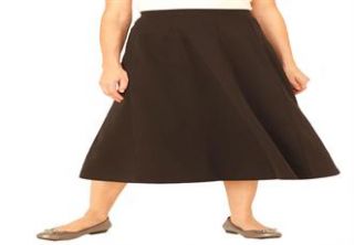 Plus Size Stretch ponte knit skirt  Plus Size Skirts  Woman Within 