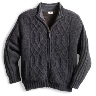 The Croagh Patrick Wool Sweater Jacket   Hammacher Schlemmer 