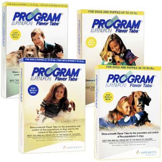 Program Flavor Tabs   Flea Control for Dogs and Cats   1800PetMeds