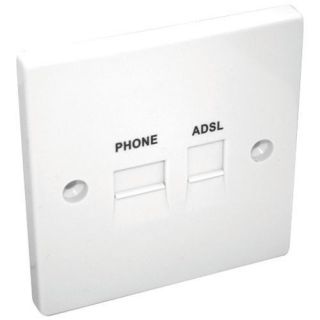 ADSL & Telephone Flush Extension Socket   Audio Visual   Electrical 