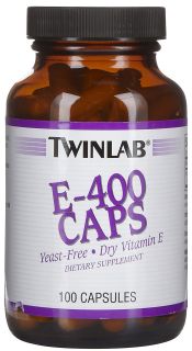 Twinlab E 400 Dry Vitamin E 400 IU Caps   