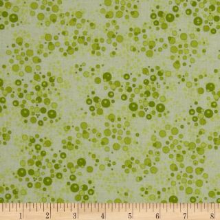 Life is Tweet Bubble Dots Green   Discount Designer Fabric   Fabric 