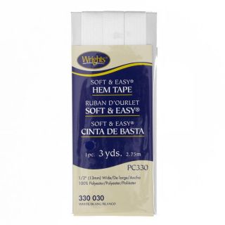 Soft & Easy Hem Tape 1/2 x 3 Yards White   Discount Designer Fabric 