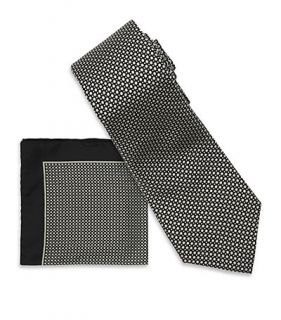 Harrods Own – Twill Circle Tie and Handkerchief Set at Harrods 