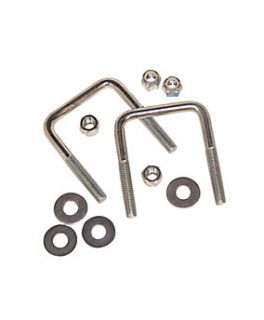 Carry On Trailer® Square U Bolt Kit, 3/8 in. x 4 in., Pack of 2 