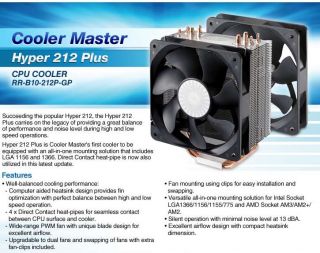 Buy the Cooler Master Hyper 212 Plus CPU Cooler .ca