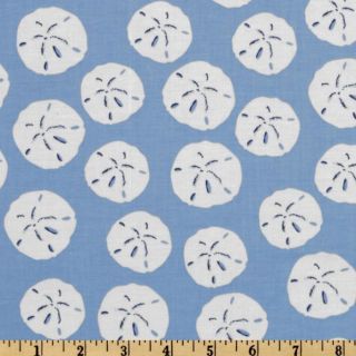 Its A Shore Thing Sand Dollars Blue   Discount Designer Fabric 