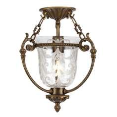 Brass   Antique Brass Close To Ceiling Lights By  