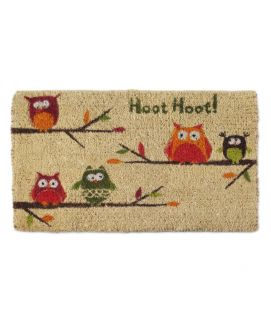 HOOT HOOT MAT  Owl Doormat, Welcome, Rug  UncommonGoods