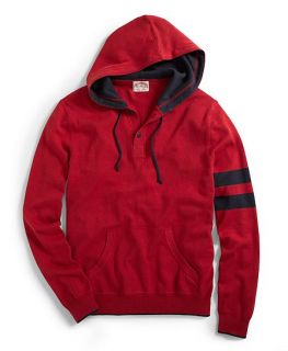 Cotton and Wool Hooded Sweater   Brooks Brothers