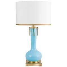 Frederick Cooper Cabo Spa Blue Rectangular Table Lamp