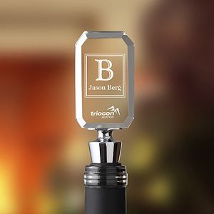 Personalized Corporate Logo Acrylic Wine Stopper   10019