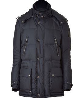 Belstaff Ink Blue Colburn Hooded Down Jacket  Herren  Jacken 