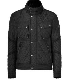 Belstaff Black Cranwell Diamond Jacket  Herren  Jacken  STYLEBOP 