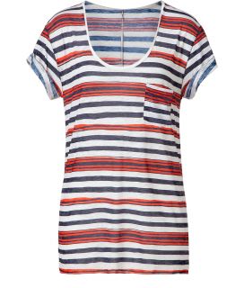 Rag & Bone Red/Cream Navajo Striped T Shirt  Damen  T Shirts 