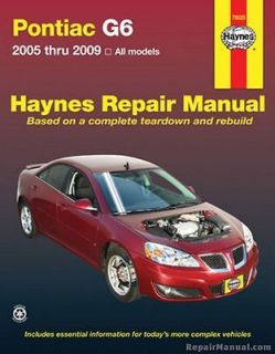 Haynes Pontiac G6 2005 2009 Auto Repair Manual