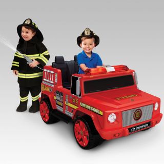 The Ride On Water Shooting Fire Truck   Hammacher Schlemmer 