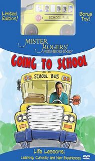 Mister Rogers Neighborhood   Going To School DVD, 2005, With Toy Bus 