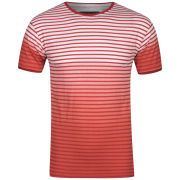 Soul Star Mens Mana Striped T Shirt   Red