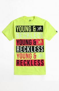 Young & Reckless Neon Repeat Logo Tee at PacSun