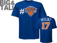 Jeremy Lin New York Knicks Big & Tall Twitter T Shirt